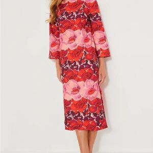 Tuckernuck Red and Pink Floral Robe